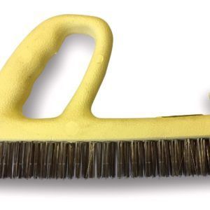 Brosse métallique | Forme Rabot - A l'unité, Acier laitonné souple