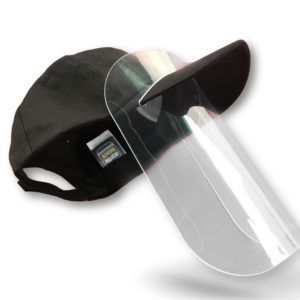 Alternative view of Visière de protection faciale -Ecran plexiglas amovible épais rigide transparent  Option casquette