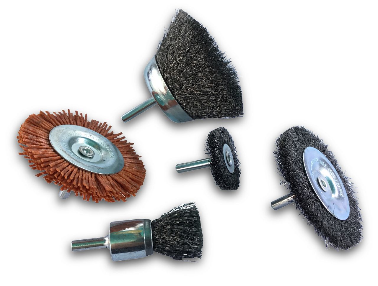 Lot de brosses circulaires sur tige acier 6 mm | Formes diverses – Image 6