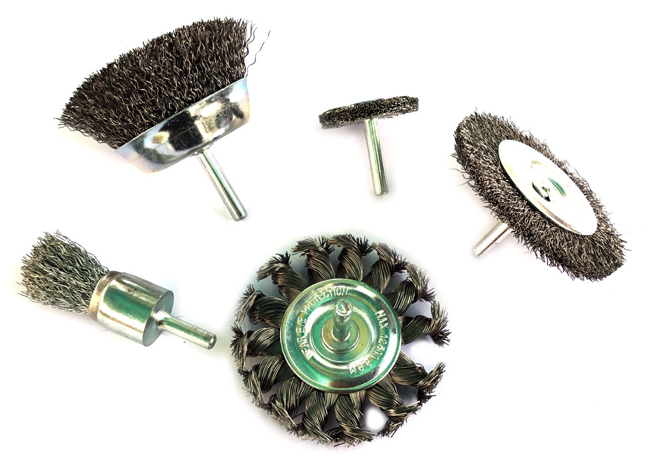 Lot de brosses circulaires sur tige acier 6 mm | Formes diverses – Image 2