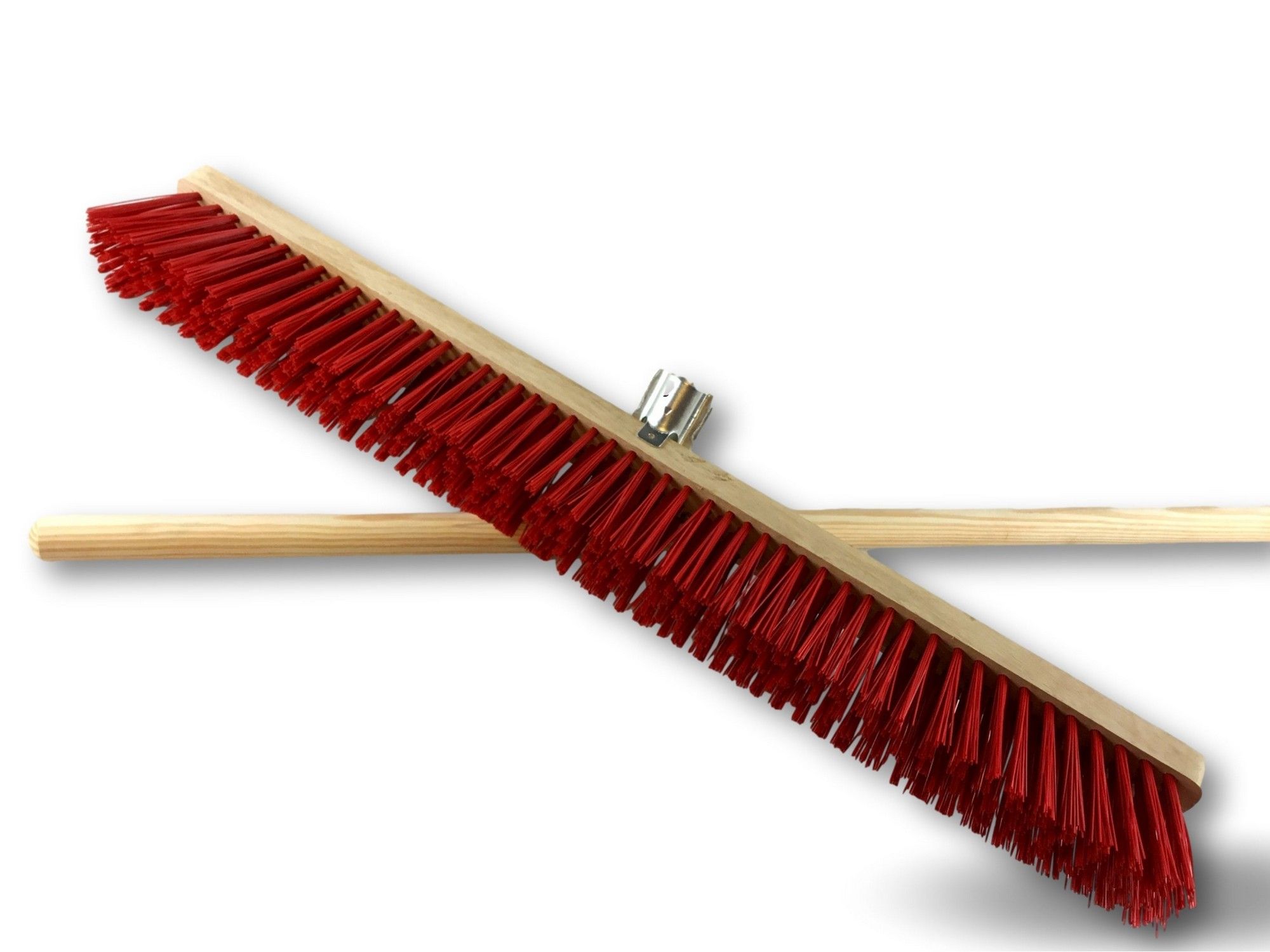 Balai cantonnier rouge