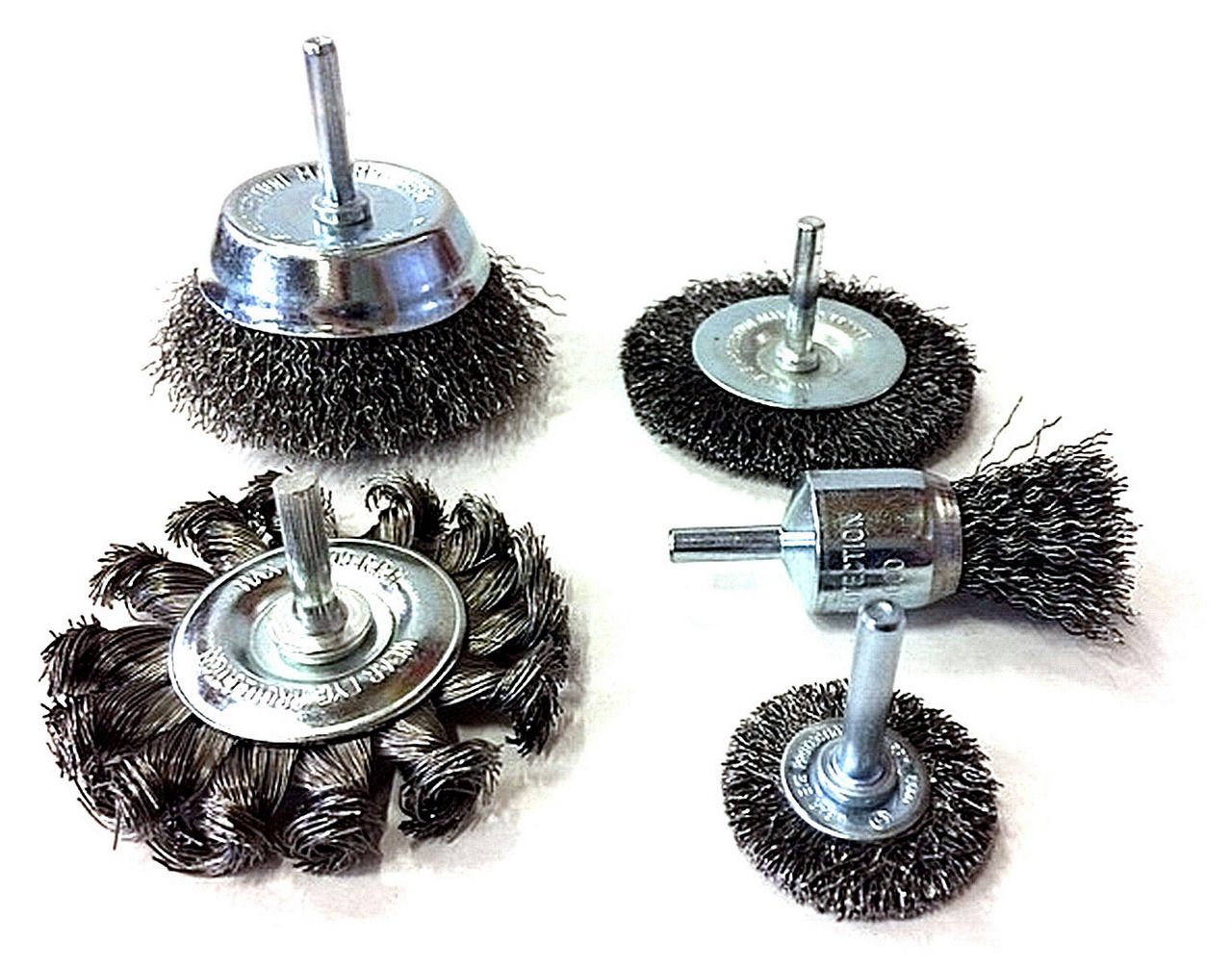 Lot de brosses circulaires sur tige acier 6 mm | Formes diverses – Image 3