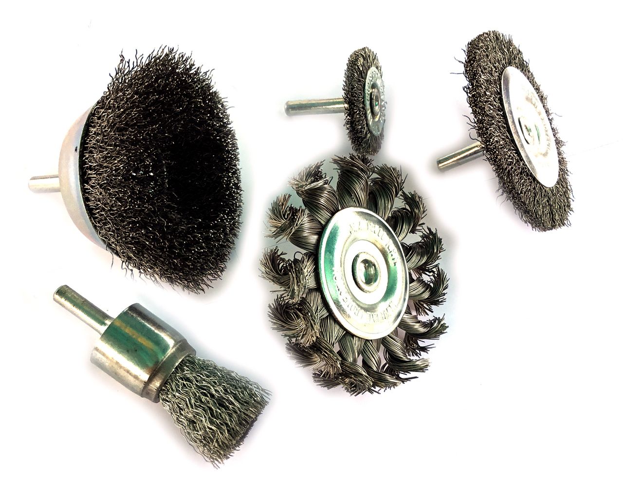 Lot de brosses circulaires sur tige acier 6 mm | Formes diverses – Image 4