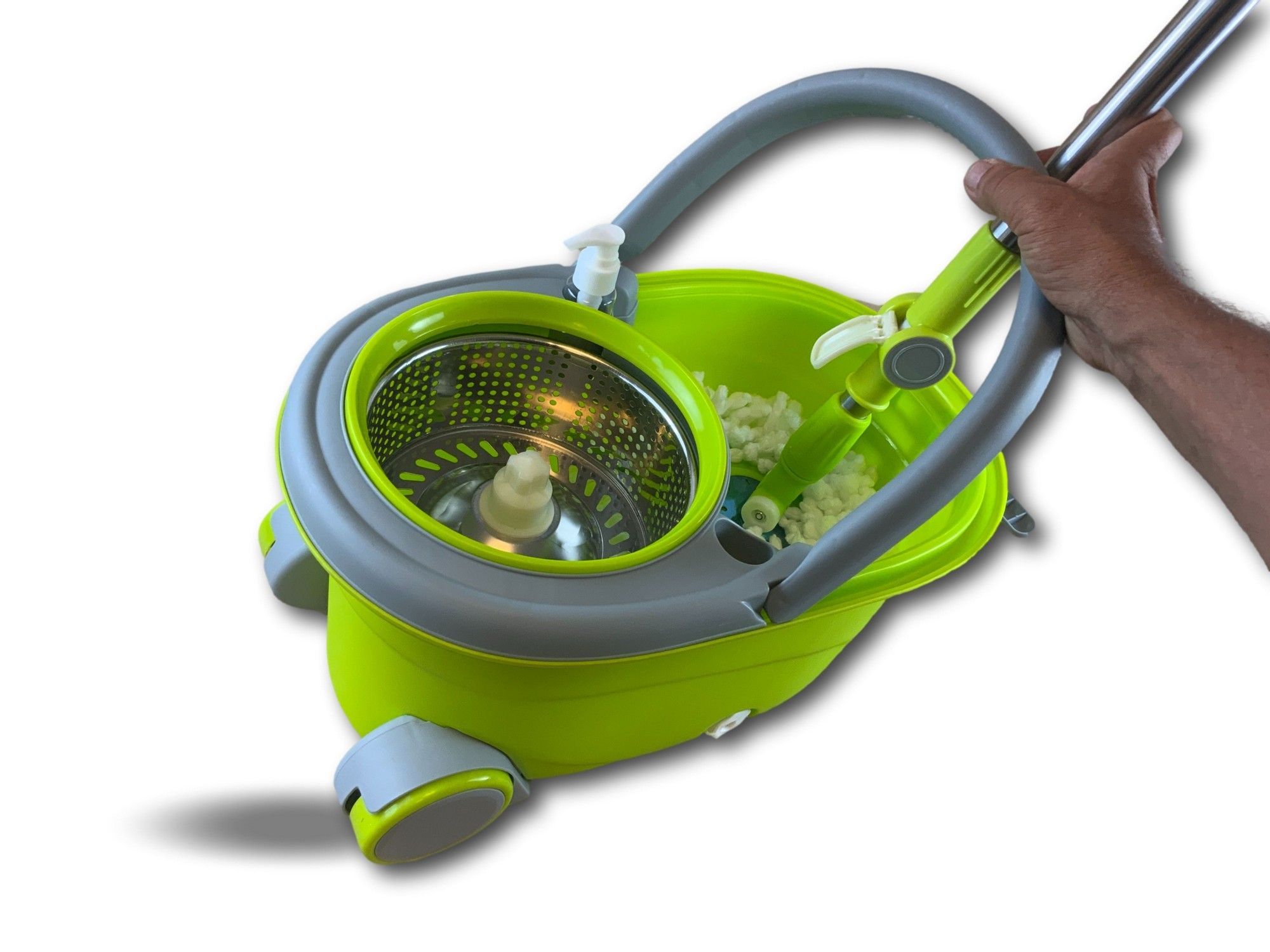Seau essoreur easy mop | recharge | Lave et séche le sol | Disque rotatif – Image 2