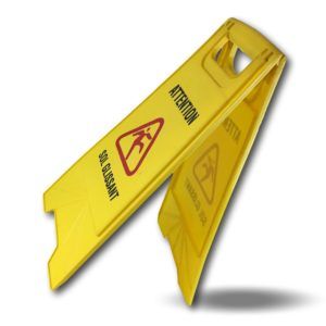 Panneau signalisation sol glissant