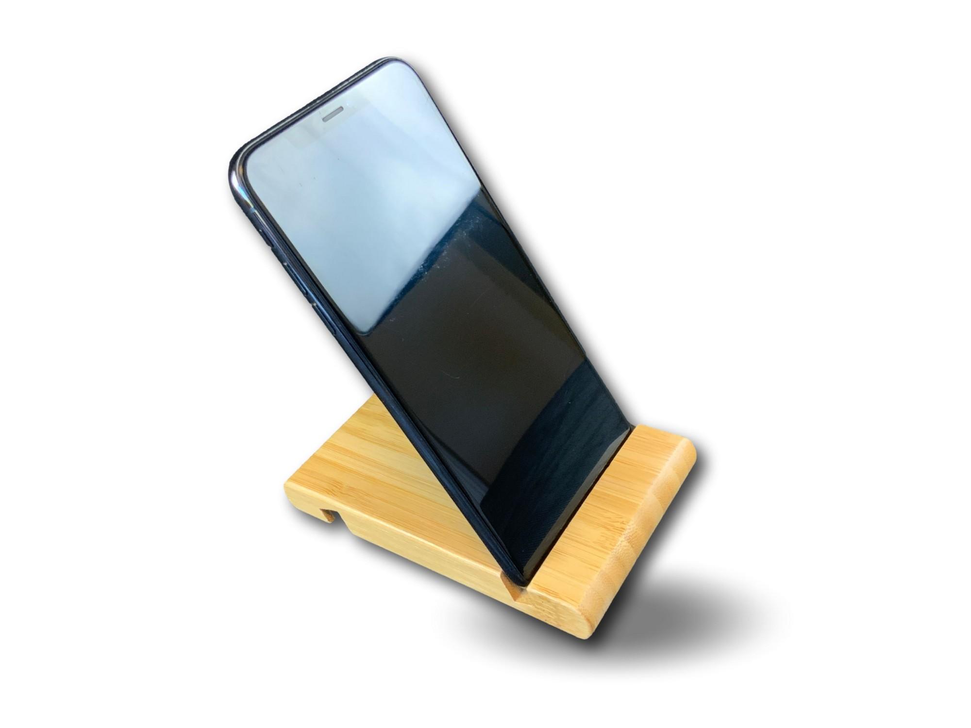 Support de téléphone tablette | Bambou | 2 rainures pour tous les smartphones – Image 3