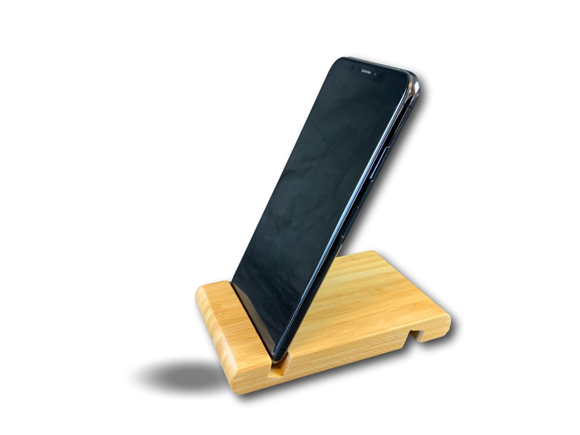 Support de téléphone tablette | Bambou | 2 rainures pour tous les smartphones – Image 4