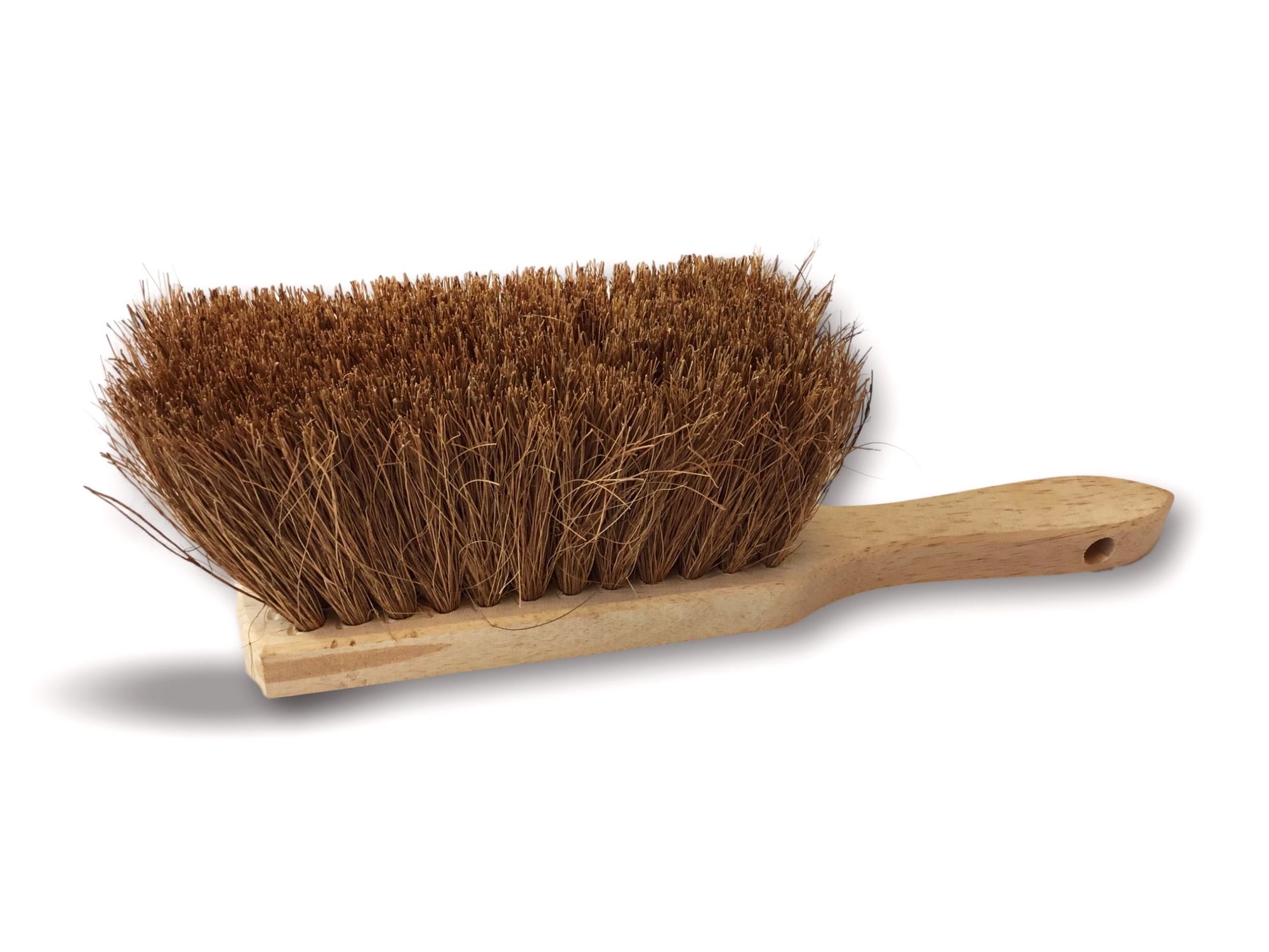 Balayette brosse en fibres naturelles de coco version courte – Image 3