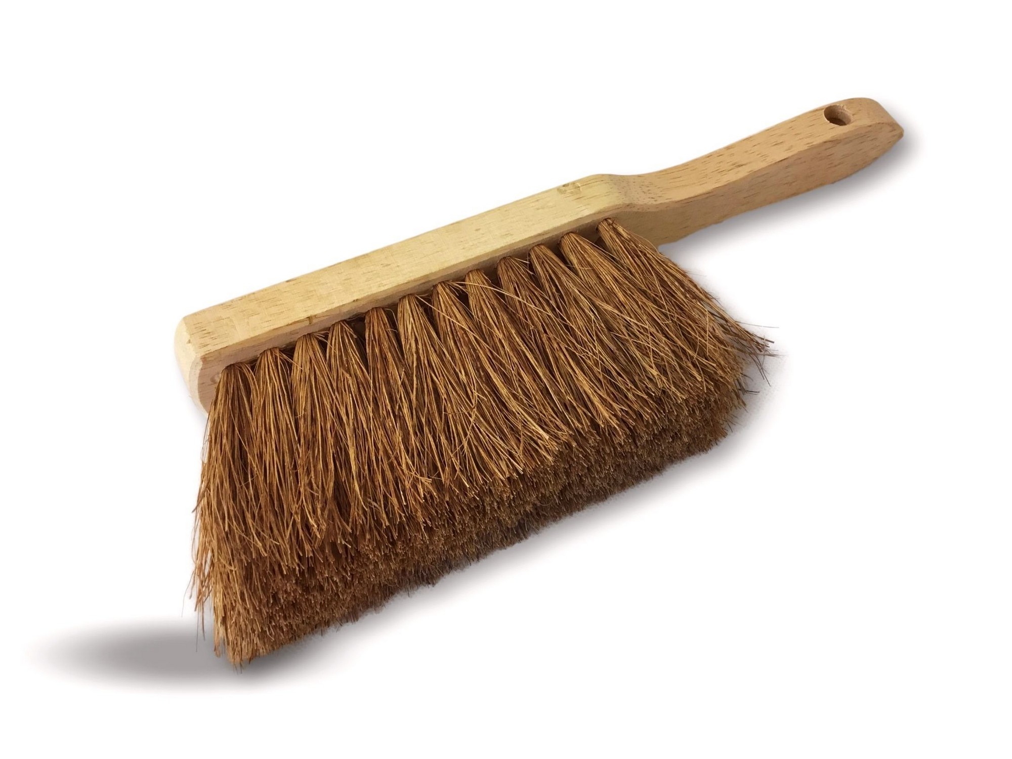 Balayette brosse en fibres naturelles de coco version courte – Image 2