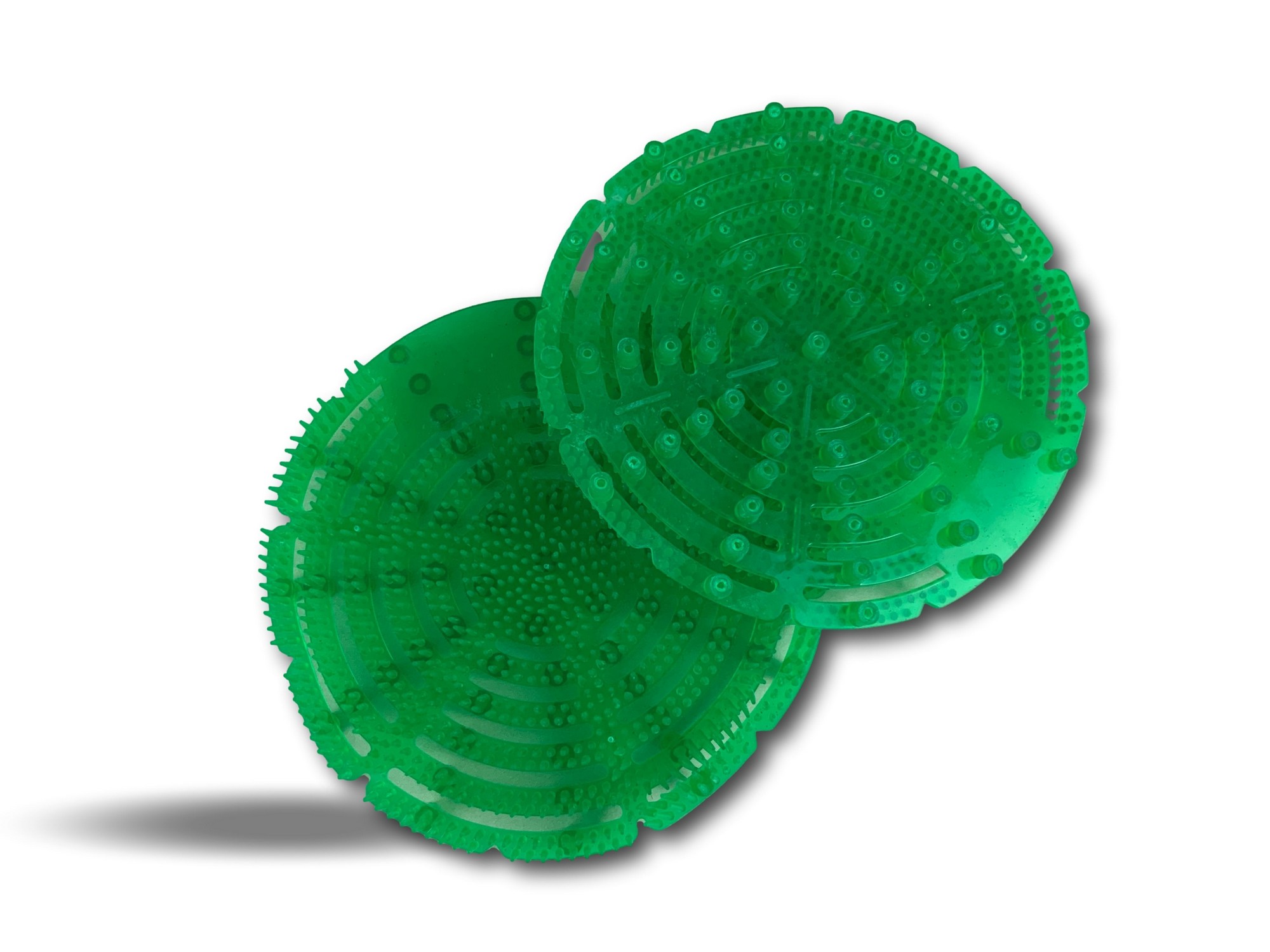 Pack de 2 écrans urinoir anti splash | Ø 17 cm | Parfum Pomme Cannelle | Désodorisant – Image 2