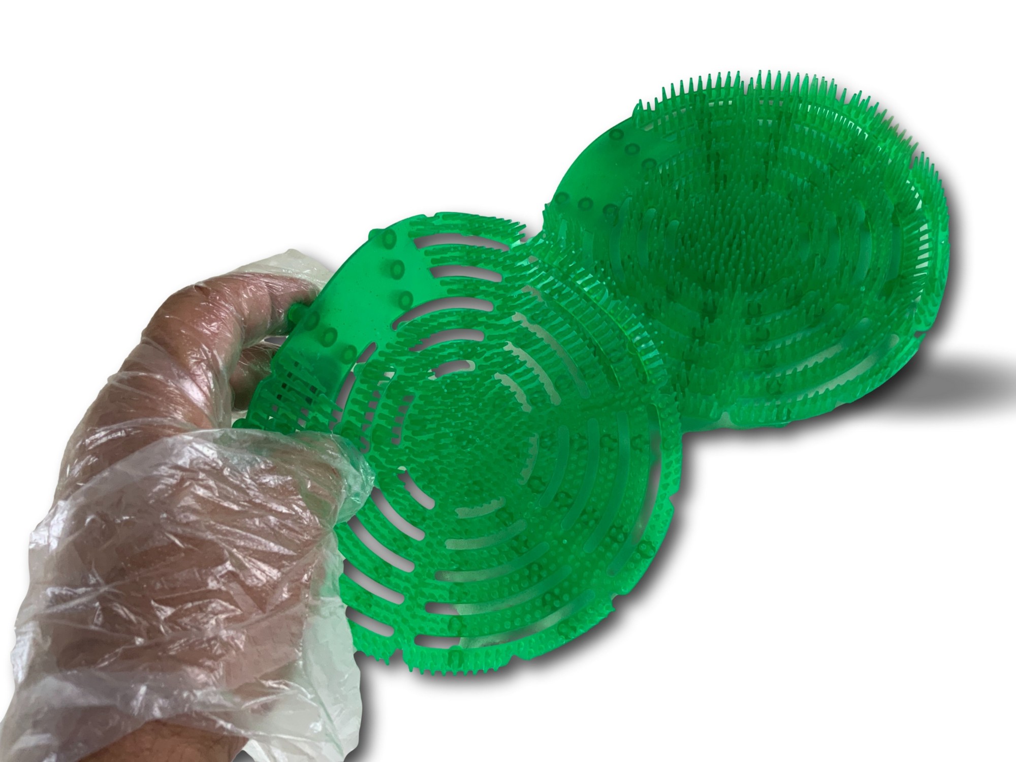 Pack de 2 écrans urinoir anti splash | Ø 17 cm | Parfum Pomme Cannelle | Désodorisant – Image 4