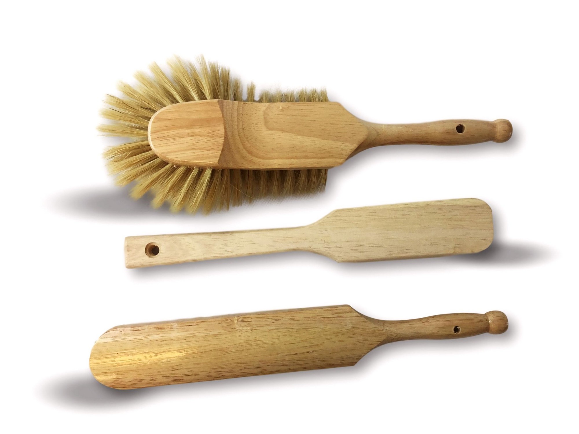 Lot de 3 brosses balayettes boulangères soie blanche – Image 4