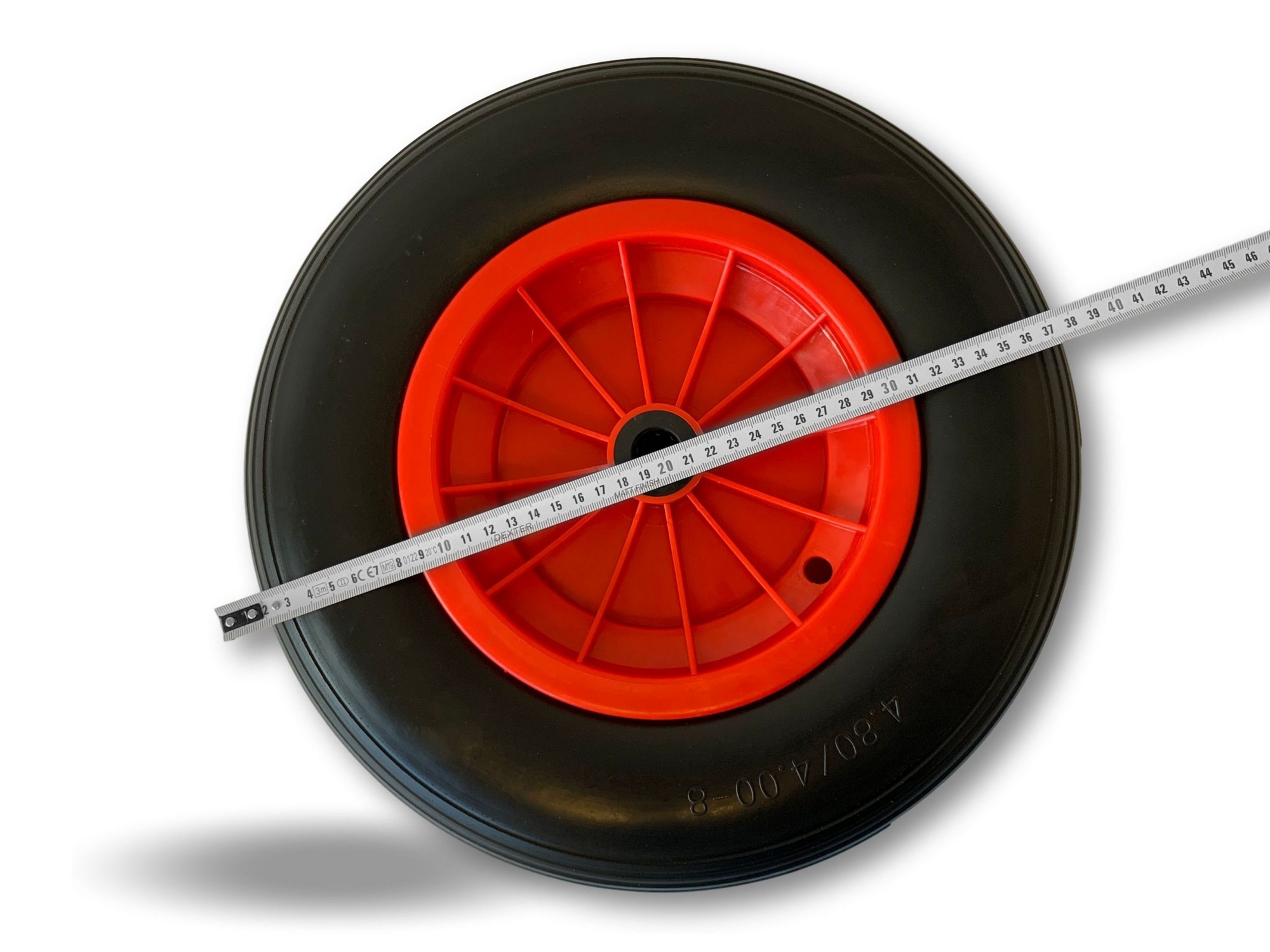 Roue de brouette increvable Ø 400 mm * 63 mm | Axe 22 mm * 90 mm – Image 5