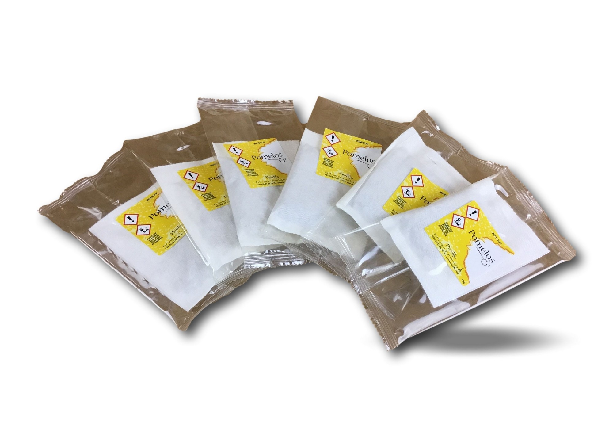 Lot 6 sachets parfumés windoor | Parfum pomelos | Désodorisant – Image 2