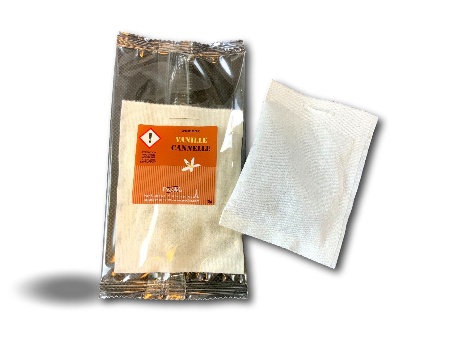 Lot 6 sachets parfumés windoor | Parfum vanille-cannelle | Désodorisant – Image 3