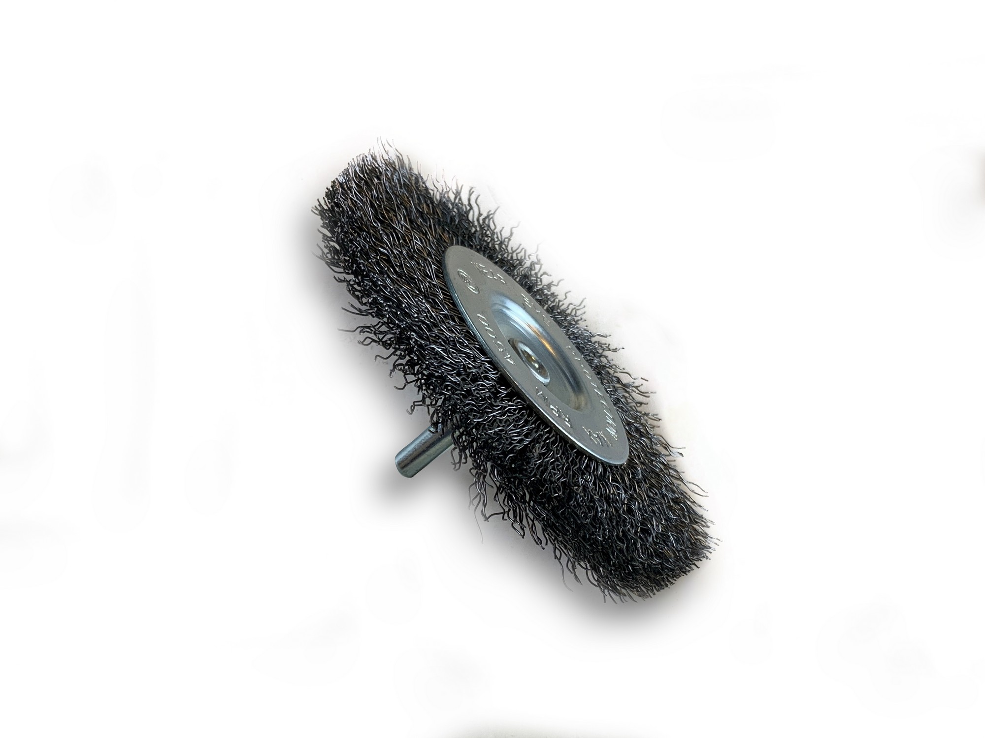 Brosse circulaire métallique sur tige Ø 100 mm | Fil acier dur – Image 3