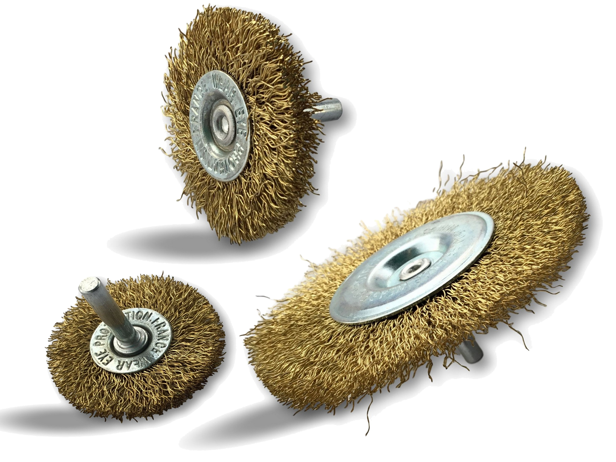 Assortiment divers de brosses rotatives circulaires sur tiges – Image 4