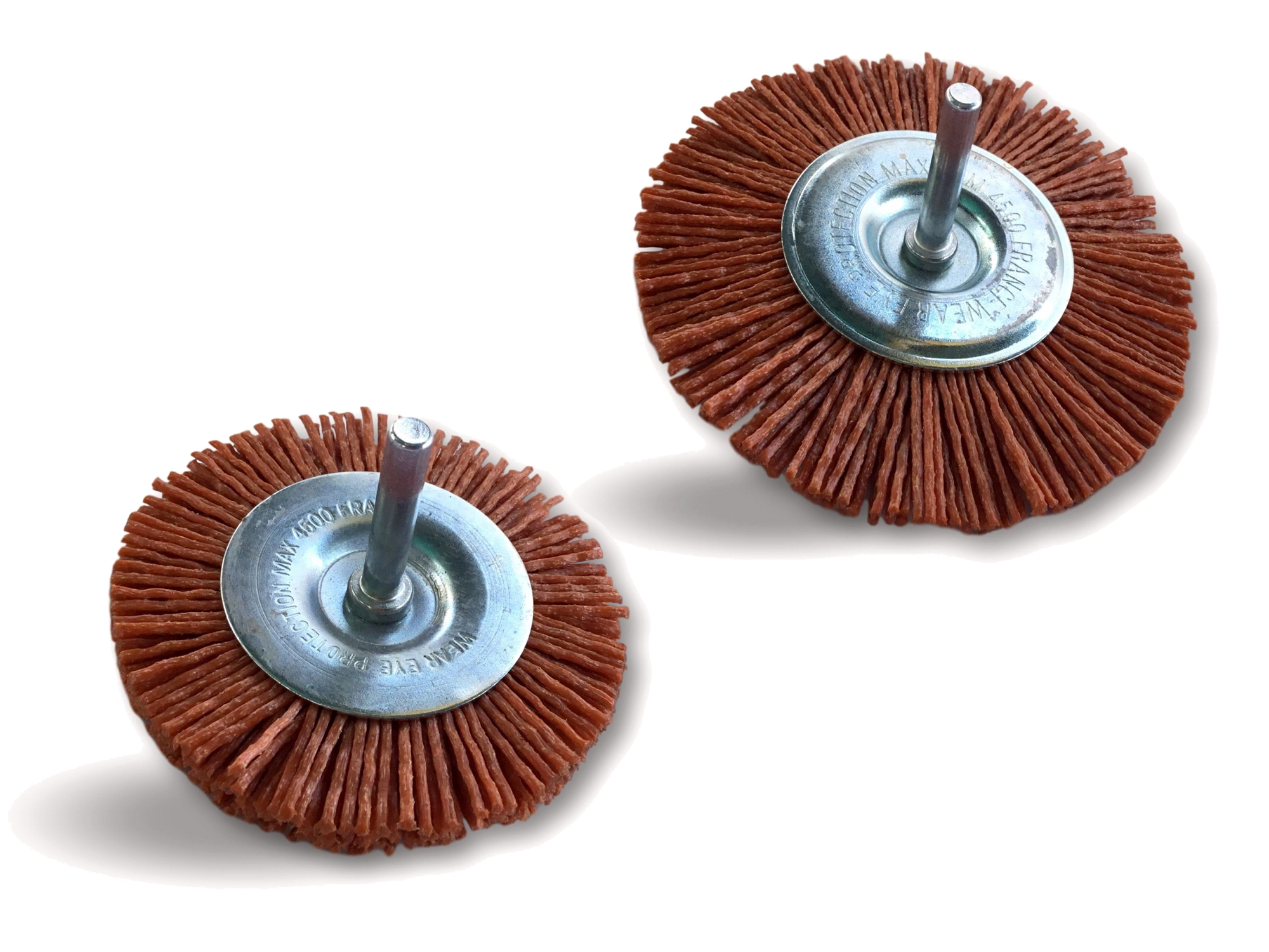 Brosse rotative circulaire | Sur tige Ø 6 mm | Brins nylon abrasif grain 80 – Image 7
