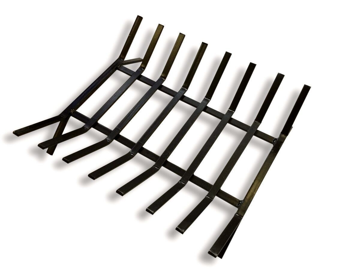 grille porte buches moderne 