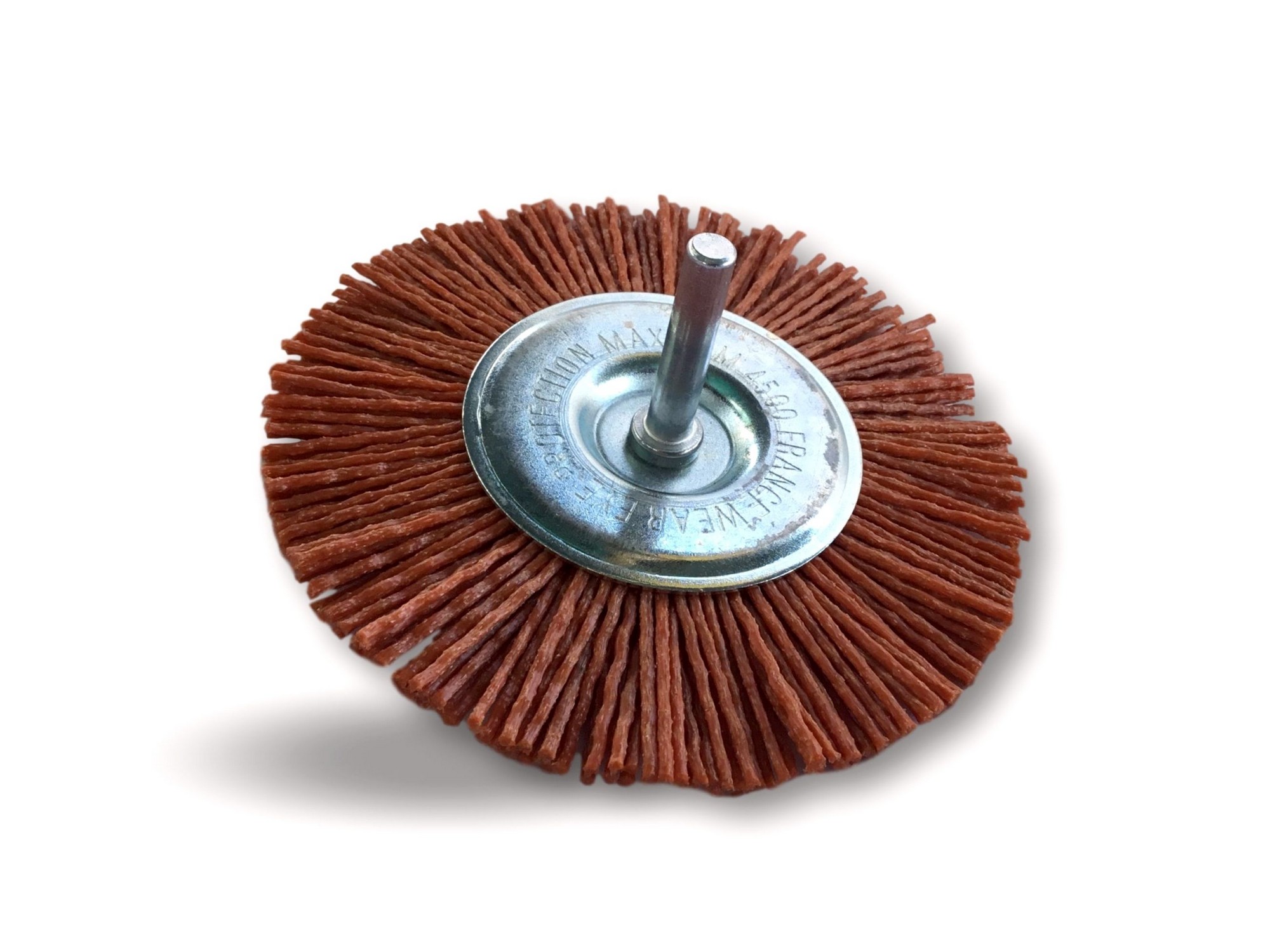 Brosse rotative circulaire | Sur tige Ø 6 mm | Brins nylon abrasif grain 80 – Image 6