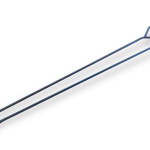 Tringle acier rond rigide pour brosse à tube Kibros | Raccord fileté M12*175 mâle - Ensemble tringle + rallonge, Quantité x 1