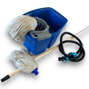 Kit Balai à Franges Espagnol | Seau 2x7L + aquafill | Manche 1,25m