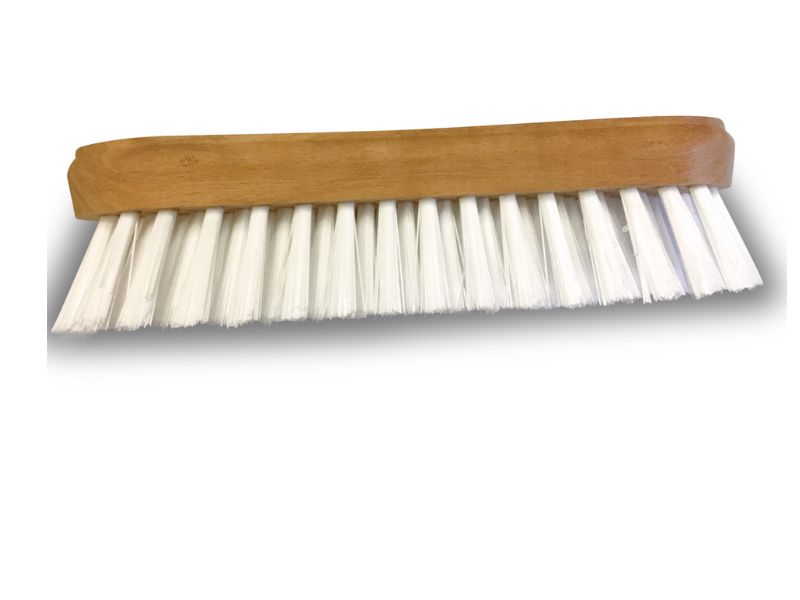 Brosse à laver et récurer PPL blanc - Monture bois - Nettoyage, brossage pont mur sol carrelage – Image 3