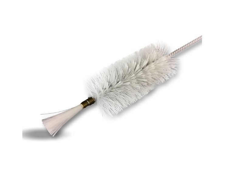 Goupillon litre | Ø 5,5 cm | Tige acier torsadé | Brosse nylon | Embout bottelé – Image 2