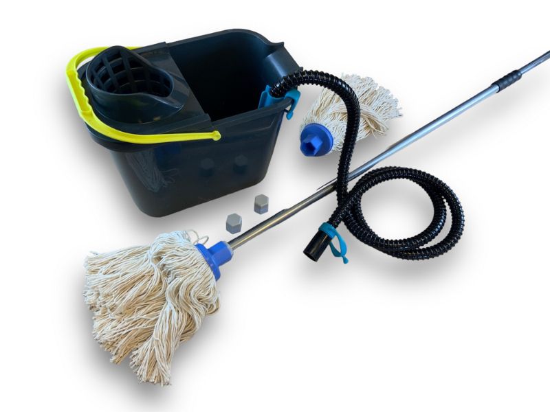 Lave-Sol MERY | Seau + Aquafill 10L, Manche Alu 80/140 cm, 2 Serpillères – Image 2