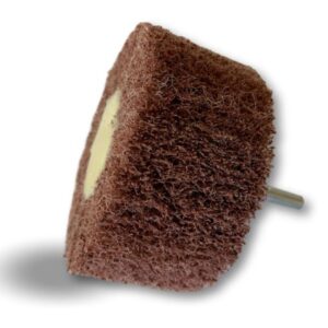 Alternative view of Roue abrasive de polissage satinage sur tige | Mousse abrasive feutre non-tissé