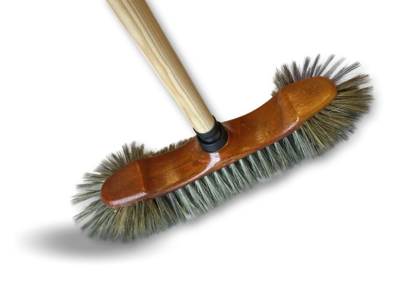 Balai de ménage demi-tête | Garnissage soie grise – Image 7
