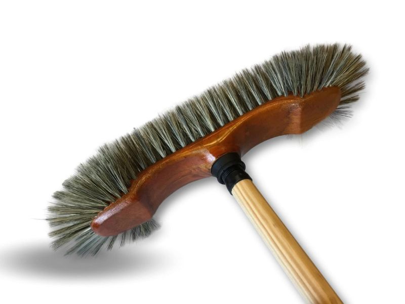 Balai de ménage demi-tête | Garnissage soie grise – Image 8