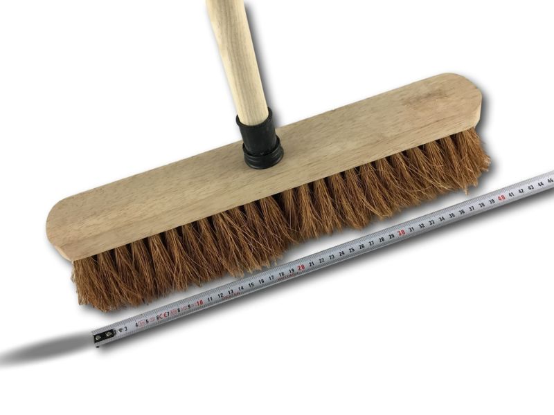 Balai de ménage en fibres de coco naturel long 37,5 cm – Image 5
