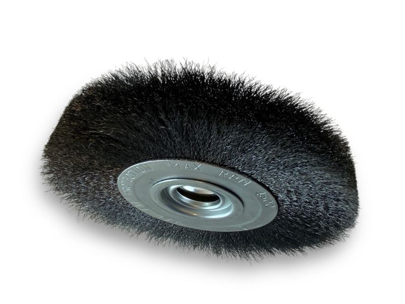 Brosse circulaire métallique avec alésage pour touret | Fil ACIER souple ou dur – Image 4