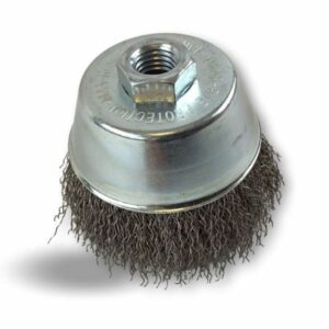 Brosse coupe rotative boisseau meuleuse d'angle | Garnissage Acier ondulé souple ou dur