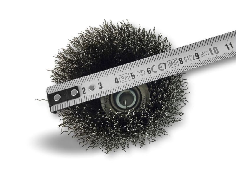 Brosse coupe rotative boisseau meuleuse d'angle | Garnissage Inox ondulé souple ou dur – Image 5