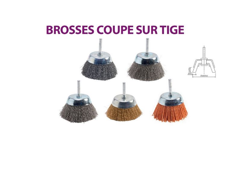 Brosses rotatives coupe sur tige | Laiton souple – Image 7