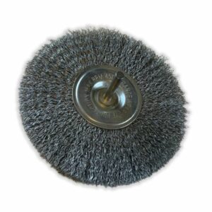 Alternative view of Brosse circulaire métallique sur tige Ø 125 mm | Fil acier dur