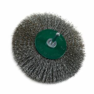 Alternative view of Brosse circulaire métallique sur tige Ø 125 mm | Fil inox dur