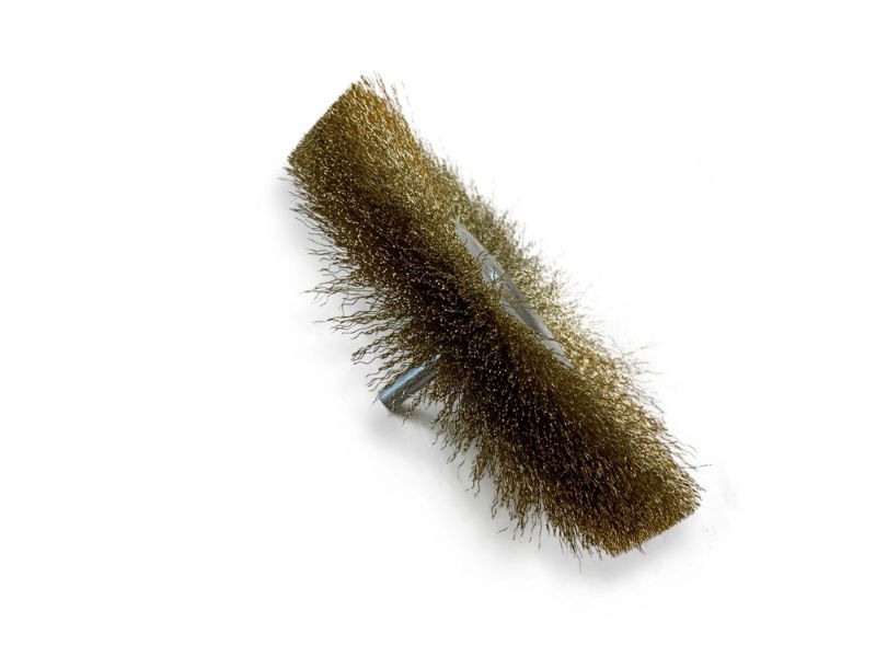 Brosse circulaire métallique sur tige Ø 125 mm | Fil laiton dur – Image 3