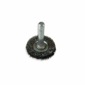 Alternative view of Brosse circulaire métallique sur tige Ø 30 mm | Fil acier dur