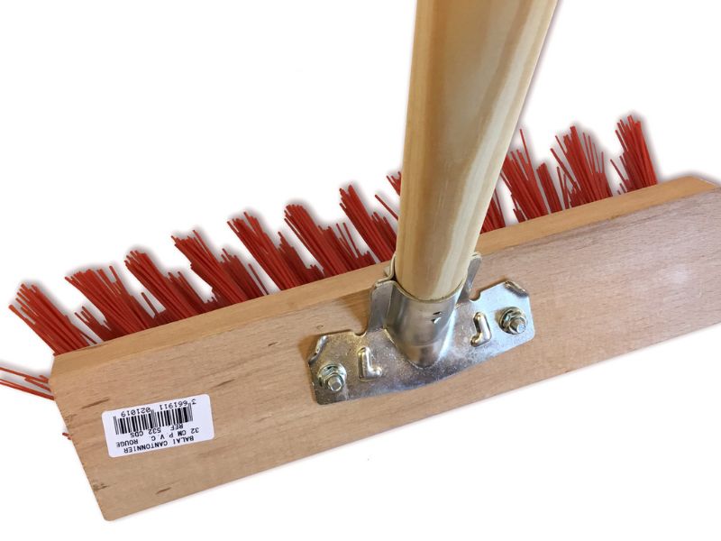 Balai de cantonnier - Piste Extérieur - PVC rouge - Petites largeurs – Image 5