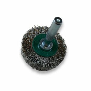 Alternative view of Brosse circulaire métallique sur tige Ø 38 mm | Fil inox dur