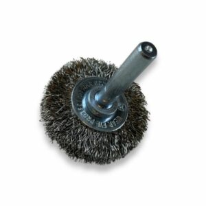 Alternative view of Brosse circulaire métallique sur tige Ø 38 mm | Fil inox souple