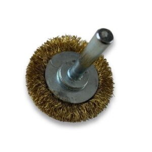 Alternative view of Brosse circulaire métallique sur tige Ø 38 mm | Fil laiton dur