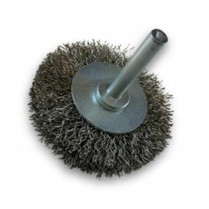 Alternative view of Brosse circulaire métallique sur tige Ø 60 mm | Fil inox dur