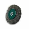 Brosse circulaire métallique sur tige Ø 75 mm | Fil inox dur