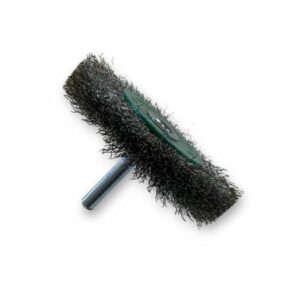 Alternative view of Brosse circulaire métallique sur tige Ø 75 mm | Fil inox souple