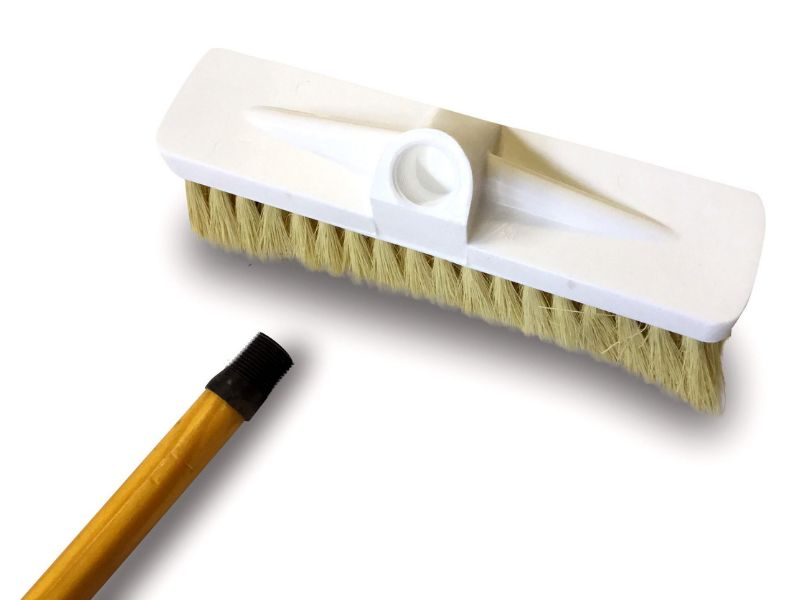 Balai brosse lave-pont version Tampico - Monture bois - Douille vissante plastique – Image 4