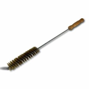 Goupillon chauffage manche bois | Fil acier garnissage 100 mm | Longueur 45 cm